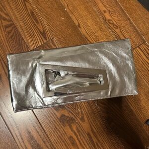Thierry Mugler Silver Clutch